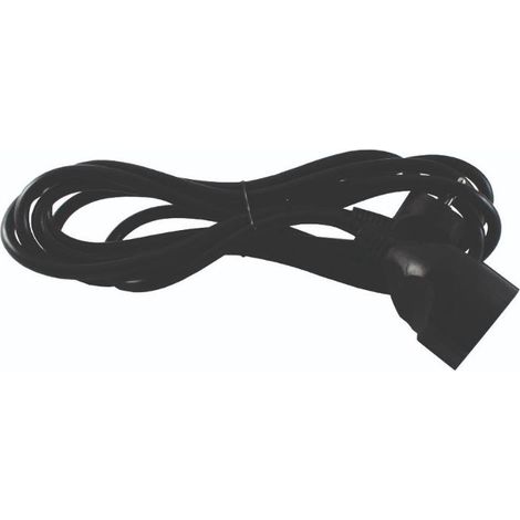 WURKO prolongador 3 metros negro 3x1,5 mm , Prolongador 3 metros cable 3x1,5 mm con base y enchufe reforzados con toma de tierraNegroPotencia máxima 3500W250V 16 Amperi (1/2)