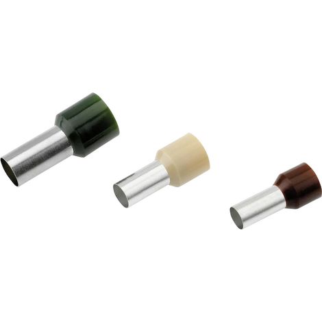 Cimco 187101 Aderendhülse 0.14 mm² Teilisoliert Braun 100 St.