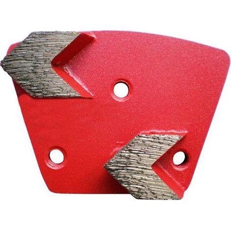 Segment de ponçage diamanté Gr 40 à 3 trous avec connexion M6 - béton, époxy, chape - Diamwood (1/2)