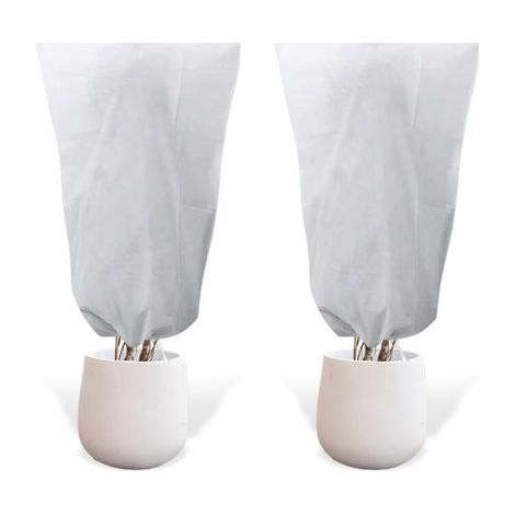 120cm X 80cm Lot de 2 Housse Hivernage pour Plantes, Voile Hivernage Plante Exterieur, Voile D'hivernage, Bache Hivernage Protection Plante Hiver pour Olivier Palmier Citronnier Arbre (1/5)