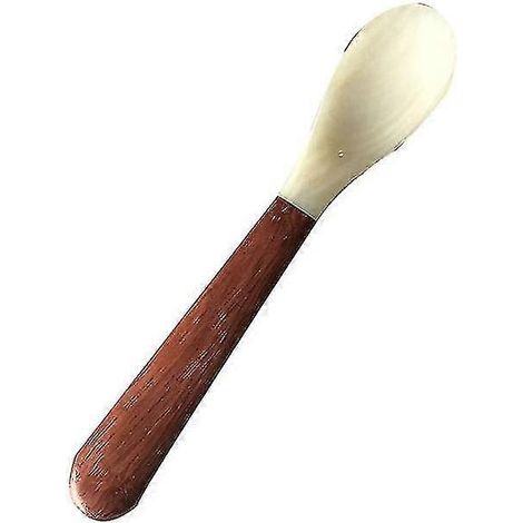 Cuillère en bois à décor de coquillages, cuillère créative en coquillage, cuillère à dessert/café de style occidental/chinois, lot de 2, couleur visible (1/5)