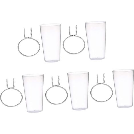 Lot de 5 supports à crochets pour panneau perforé avec (1/5)