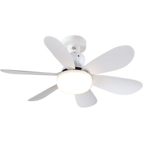 Deckenventilator mit Licht und Fernbedienung, 52 cm, 40 W, kleiner, dimmbarer LED-Deckenventilator mit E27-Fassung