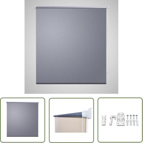 Verdunkelungsrollo Verdunklungsrollo 140 x 230 cm grau - Verdunkelungsrollo - Rollo - Fensterrollo - Raffstore - Gardine (1/4)