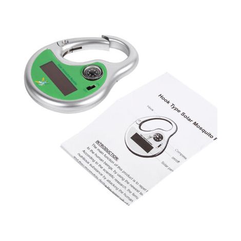 Portable Mosquito Insect Killer Repeller Expeller Hook Type Solar Ultrasonic W / Compass Outdoor (1/5)