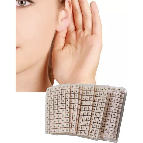 600 Perles Magnétiques d'Acupression Auriculaire - Patchs Magnétiques pour Soulagement des Points d'Acupuncture et Massage (1/5)