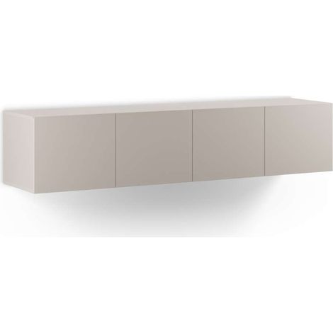 Mueble televisión modelo Gabriel 4 puertas acabado blanco crema, 180cm(ancho) 38cm(alto) 35cm (largo) (1/5)