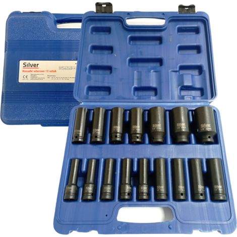 Set chiavi a bussola silver impact socket set 16 pezzi 1/2 pollice (1/3)