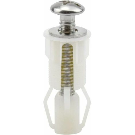 Vis D'expansion pour Couvercle de Toilette Fixation Abattant WC Vis pour Lunette Toilette Ensemble de Fixation Pièces de Rechange pour Couvercle de (1/5)