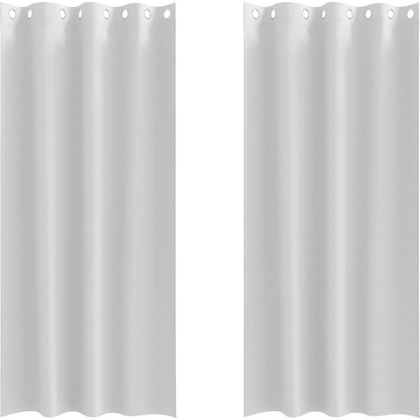 Maison Exclusive - Verdunkelungs-Vorhänge mit Ringen 2 pcs Helles