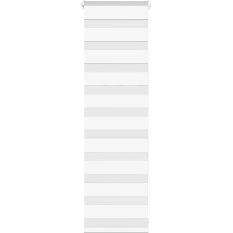 Doppelrollo Weiß 40x100 cm Stoffbreite 35,9 cm Polyester