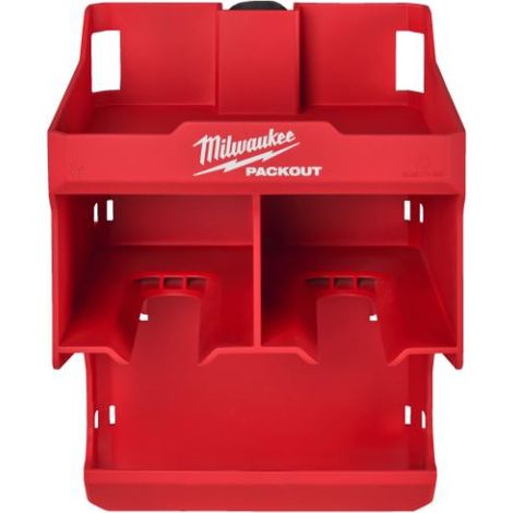 Milwaukee Packout estación de almacenamiento negro y rojo