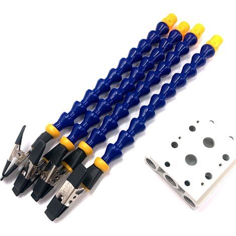 Tischklemme mit flexiblem Arm, Lötkolbenhalter aus Aluminiumlegierung, Lötreparaturen an Leiterplatten, Universalklemme, Hilfswerkzeug für die dritte Hand (1/5)