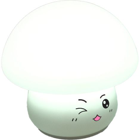 LED creative induction bedside silicone mushroom cloud night light,style4 (1/5)