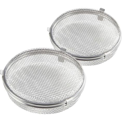 Cestello portaposate in acciaio inox – Set da 2, a maglia fine, lavabile in lavastoviglie, ideale per bacchette e utensili.