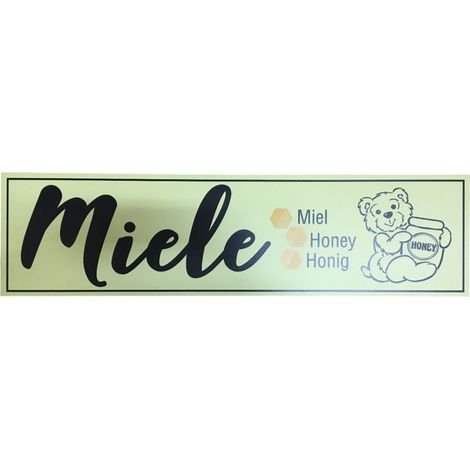 Insegna per vendita miele cm 92x25