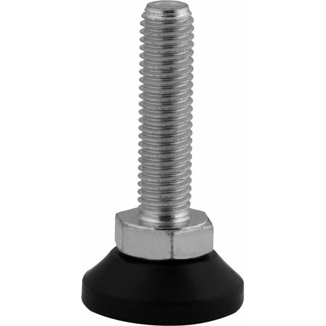 Jeu de 10 Vis de Réglage M10 - Pieds Réglables - Vis de Réglage Meubles - Pieds de Réglage - Pieds en Acier - Pied à Vis - Vis de Mise à Niveau M10x40 mm H277 (1/4)