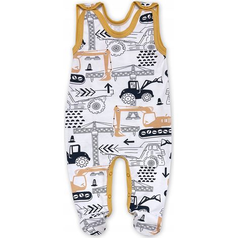 Pijama sin mangas para niños con excavadoras (1/4)