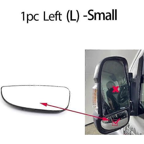 Rückspiegelglas, beheiztes Außenspiegelglas für Peugeot Boxer Manager und Citroen Relay Jumper – 1 Stück links – Smail