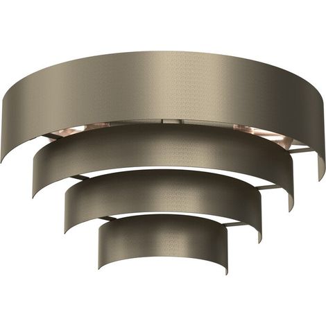 Applique murale Rings demi-lune or titane 2xE27 15W (1/2)