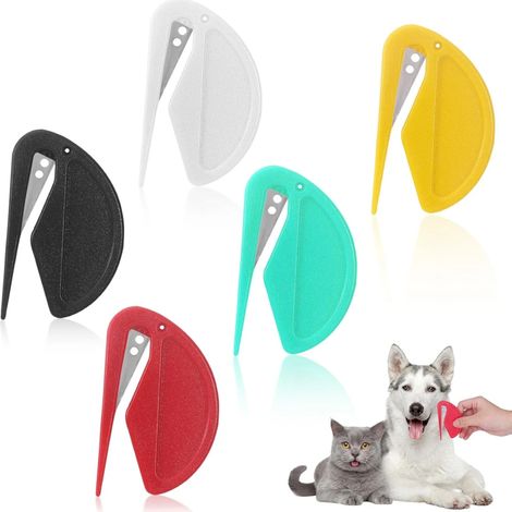 Lot de 5 peignes pour muselière de chat, peigne démêlant pour chien et chat, outil de toilettage pour animaux (voir photo) (1/5)