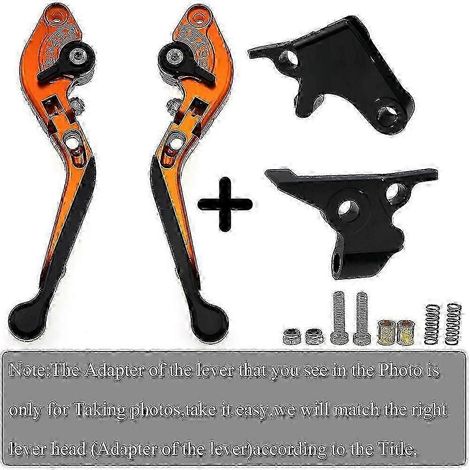 Leviers de frein et d'embrayage pliables et extensibles CNC en or et titane, logo laser unique pour Yamaha FZ8 2011 2012 2013 2014 2015 (A3 B3 C1 D1) (1/5)