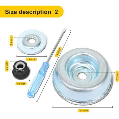 Kit D'adaptateurs De Lame De Débroussailleuse - Compatible Avec Modèles Stihl FS FR FSA FSE KM - 2 Kits - Acier Carbure - Pour Remplacement De Bobine (1/3)