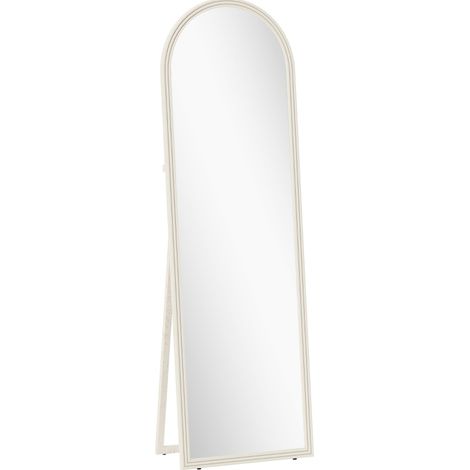 Specchio intero 50 x 160 cm bianco con arco, da terra e da parete (1/5)