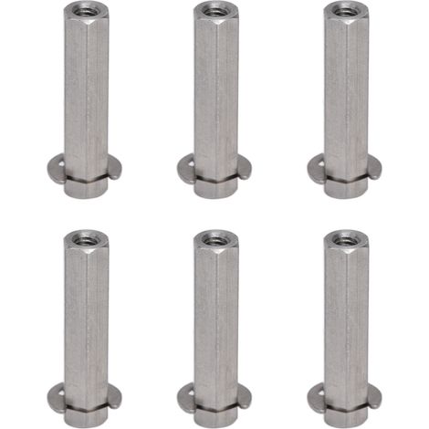 Kit de 10 tiges hexagonales en acier inoxydable de 8 mm avec circlips pour TETRIX4106-4008-0320