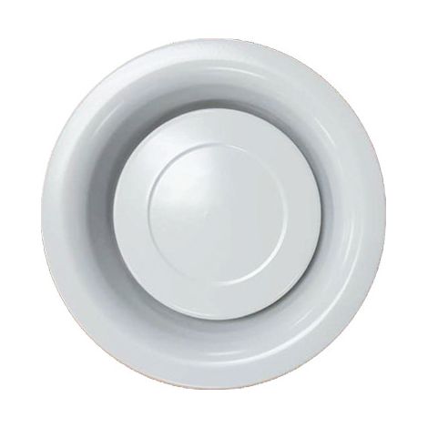 Bouche d'extraction et d'insufflation BEM métallique rond 100mm réglable - UNELVENT - 850017 (1/2)