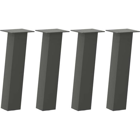 Maison Exclusive - Couchtischbeine 4 Stk. Anthrazit 30 cm Stahl
