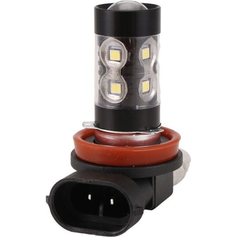 Confezione da 2 lampadine LED Super H11/H8 10-SMD ad alta potenza da 50 W per la sostituzione dei fendinebbia dell'auto, bianco xeno (1/4)