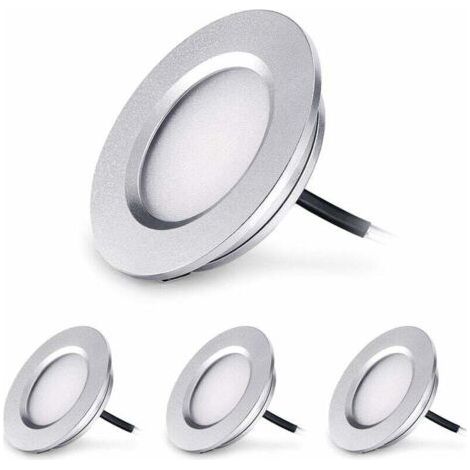Recessed LED spotlight 3W 12V Interior lighting 4pcs, dimmable, IP44, warm white Household (bathroom/living room) (1/4)