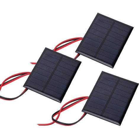 Panneau solaire en résine époxy DC4V 150mA + câble rouge et noir de 30 cm (1/5)