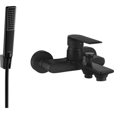 Mexen Royo R72 Wannenbatterie mit Brausegarnitur, Schwarz - 7223R72-70 (1/3)