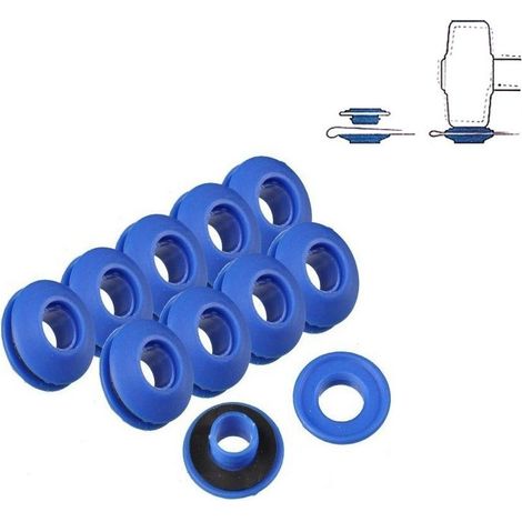 Set di 10 anelli in plastica per tende da sole e teloni Ø2,8x0,7 cm Benson