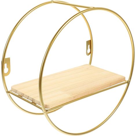 Étagère Murale sans Perçage pour Toilettes en Fer et Bois, Étagère de Rangement Étanche pour Salle de Bain et Hôtels (1/5)