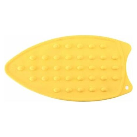 Lot de 2 tapis de repose-fer en silicone, parfait pour planche à repasser, coussin résistant à la chaleur, support en caoutchouc portable et universel pour outils de repassage à chaud (rouge + jaune)