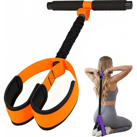 Bandes de Résistance avec Poignées et Pédale/Musculation//Fitness/Pilates Yoga/Abdominaux/Bras Jambes/Sport/Antidérapant/Sport Maison/Homme Femme (1/5)