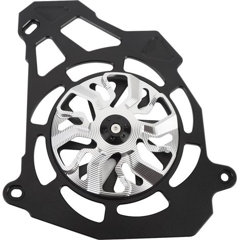 Protection de Radiateur de Moto, Cache-radiateur Coupe-vent en Alliage D'aluminium, Effet Décoratif, Installation Facile pour NMAX155 NVX155 AEROX155 2016-2023 (SILVER) (1/5)