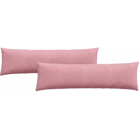 Maison Exclusive - Cuscini da Divano 2 pcs Rosa 145 x 40 cm Tessuto in Cords