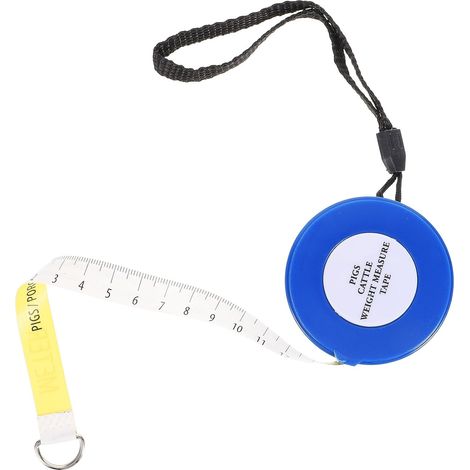 Ruban à Mesurer Léger et Facile à Transporter pour Poids Bétail Bleu 2,5 Mètres en Fibre de Verre et Plastique Abs, Multifonction Plusieurs styles pour Fermes Plusieurs styles (1/5)