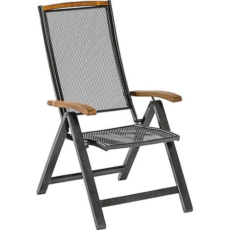 Tilos Set 17tlg 8 Klappsessel 1 Ausziehtisch 180(250)x100 cm