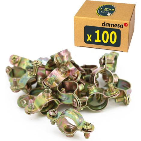 Lot de 100 - Collier de serrage simple pour tube Ø18 - fixation Atlas plomberie (1/4)