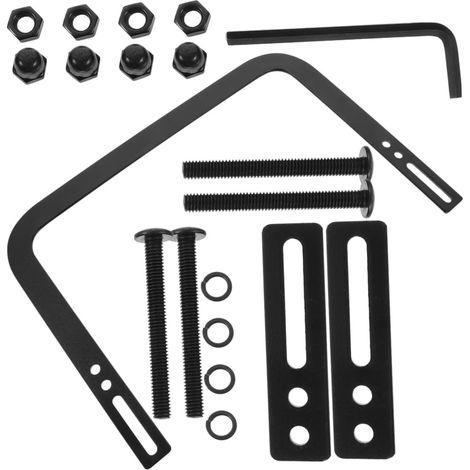 antidérapantes en fer noir pour matelas au design simple (1/5)