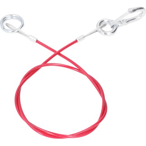 Câble de remorque détachable de 1 m / 3,28 pi 341302, corde de remorquage de sécurité, fil d'acier inoxydable robuste, universel pour voitures et véhicules récréatifs (1/5)