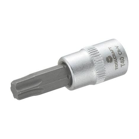 Douille-embout TORX® intérieur T 40 Longueur: 37 mm TOOLCRAFT 816276 Propulseur: 1/4" (6.3 mm) 1 pc( (1/2)