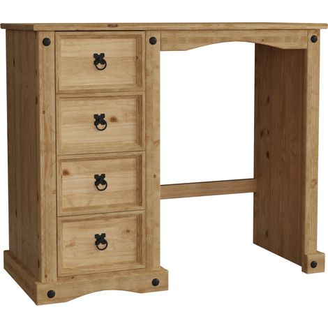 Corona Dressing Table 4 Drawer Solid Pine Makeup Vanity Computer Desk (1/5)