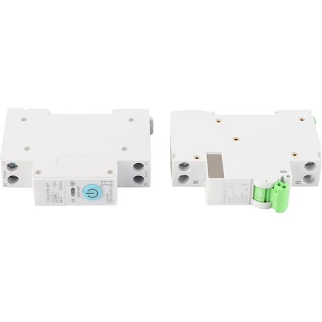 Disjoncteur Intelligent WiFi 10A 1P+N avec Contrôle à Distance et Minuterie, Kit Disjoncteur AC230V (1/5)