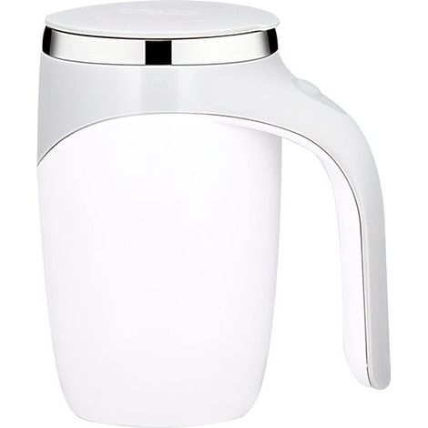 Taza con agitador magnético automático, bonita taza de café eléctrica de acero inoxidable con automezcla, leche, cacao y otras bebidas (1/5)